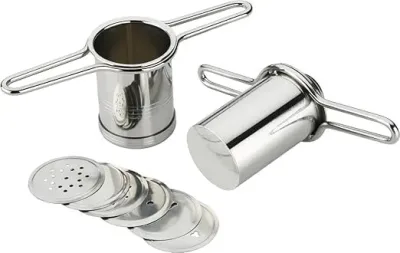 SR Stainless Steel Kitchen Press with 5 Jali Sev Sancha Machine Murukku Machine
